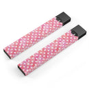 Skin Decal Kit for the Pax JUUL - White Polka Dots over Pink Watercolor