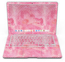 White Polka Dots over Pink Watercolor V2 - MacBook Air Skin Kit