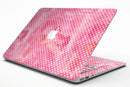 White Polka Dots over Pink Watercolor V2 - MacBook Air Skin Kit