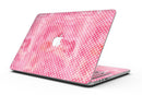 White Polka Dots over Pink Watercolor V2 - MacBook Pro with Retina Display Full-Coverage Skin Kit