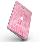 White Polka Dots over Pink Watercolor V2 - MacBook Pro with Retina Display Full-Coverage Skin Kit