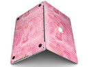 White Polka Dots over Pink Watercolor V2 - MacBook Pro with Retina Display Full-Coverage Skin Kit
