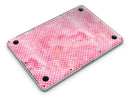 White Polka Dots over Pink Watercolor V2 - MacBook Pro with Retina Display Full-Coverage Skin Kit