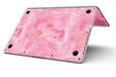 White Polka Dots over Pink Watercolor V2 - MacBook Pro with Retina Display Full-Coverage Skin Kit