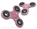 White Polka Dots over Pink Watercolor V2 Full-Body Fidget Spinner Skin-Kit