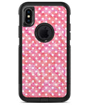 White Polka Dots over Pink Watercolor - iPhone X OtterBox Case & Skin Kits