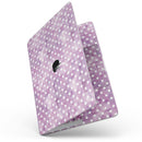 MacBook Pro without Touch Bar Skin Kit - White_Polka_Dots_over_Purple_Watercolor-MacBook_13_Touch_V9.jpg?
