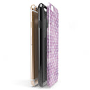 White Polka Dots over Purple Watercolor iPhone 6/6s or 6/6s Plus 2-Piece Hybrid INK-Fuzed Case