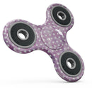 White Polka Dots over Purple Watercolor Full-Body Fidget Spinner Skin-Kit