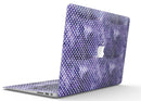 White Polka Dots over Purple Watercolor V2 - MacBook Air Skin Kit
