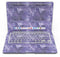 White Polka Dots over Purple Watercolor V2 - MacBook Air Skin Kit