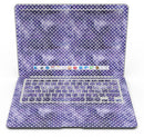 White Polka Dots over Purple Watercolor V2 - MacBook Air Skin Kit
