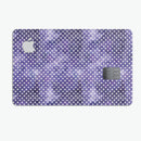 White Polka Dots over Purple Watercolor V2 - Premium Protective Decal Skin-Kit for the Apple Credit Card