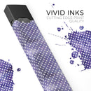 Skin Decal Kit for the Pax JUUL - White Polka Dots over Purple Watercolor V2