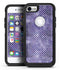 White Polka Dots over Purple Watercolor V2 - iPhone 7 or 7 Plus Commuter Case Skin Kit