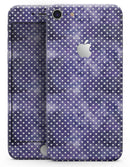 White Polka Dots over Purple Watercolor V2 - Skin-kit for the iPhone 8 or 8 Plus