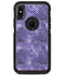 White Polka Dots over Purple Watercolor V2 - iPhone X OtterBox Case & Skin Kits