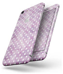 White Polka Dots over Purple Watercolor - Skin-kit for the iPhone 8 or 8 Plus