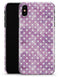 White Polka Dots over Purple Watercolor - iPhone X Clipit Case