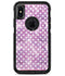 White Polka Dots over Purple Watercolor - iPhone X OtterBox Case & Skin Kits