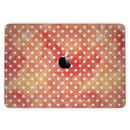 MacBook Pro with Touch Bar Skin Kit - White_Polka_Dots_over_Red-Orange_Watercolor-MacBook_13_Touch_V3.jpg?