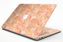 White Polka Dots over Red-Orange Watercolor V2 - MacBook Air Skin Kit