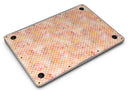 White Polka Dots over Red-Orange Watercolor V2 - MacBook Air Skin Kit