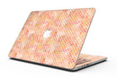 White Polka Dots over Red-Orange Watercolor V2 - MacBook Pro with Retina Display Full-Coverage Skin Kit