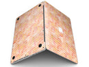 White Polka Dots over Red-Orange Watercolor V2 - MacBook Pro with Retina Display Full-Coverage Skin Kit