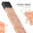 Skin Decal Kit for the Pax JUUL - White Polka Dots over Red-Orange Watercolor V2