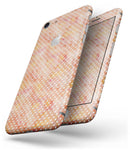 White Polka Dots over Red-Orange Watercolor V2 - Skin-kit for the iPhone 8 or 8 Plus