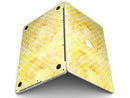 White Polka Dots over Yellow Watercolor - MacBook Pro with Retina Display Full-Coverage Skin Kit
