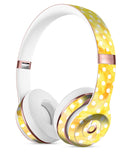 White Polka Dots over Yellow Watercolor Full-Body Skin Kit for the Beats by Dre Solo 3 Wireless Headphones