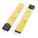 Skin Decal Kit for the Pax JUUL - White Polka Dots over Yellow Watercolor