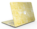 White Polka Dots over Yellow Watercolor V2 - MacBook Air Skin Kit