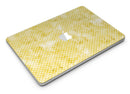 White Polka Dots over Yellow Watercolor V2 - MacBook Air Skin Kit