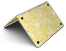 White Polka Dots over Yellow Watercolor V2 - MacBook Air Skin Kit