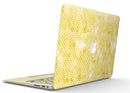 White Polka Dots over Yellow Watercolor V2 - MacBook Air Skin Kit