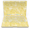 White Polka Dots over Yellow Watercolor V2 - MacBook Air Skin Kit
