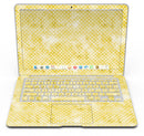 White Polka Dots over Yellow Watercolor V2 - MacBook Air Skin Kit