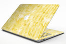 White Polka Dots over Yellow Watercolor V2 - MacBook Air Skin Kit