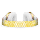 White Polka Dots over Yellow Watercolor V2 Full-Body Skin Kit for the Beats by Dre Solo 3 Wireless Headphones