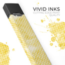 Skin Decal Kit for the Pax JUUL - White Polka Dots over Yellow Watercolor V2