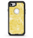 White Polka Dots over Yellow Watercolor V2 - iPhone 7 or 8 OtterBox Case & Skin Kits