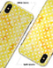 White Polka Dots over Yellow Watercolor - iPhone X Clipit Case