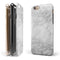 White Scratched Marble iPhone 6/6s or 6/6s Plus 2-Piece Hybrid INK-Fuzed Case