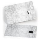 White Scratched Marble - Premium Protective Decal Skin-Kit for the Apple Credit Card