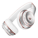 White Scratched Marble Full-Body Skin Kit for the Beats by Dre Solo 3 Wireless Headphones