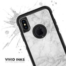 White Scratched Marble - Skin Kit for the iPhone OtterBox Cases