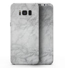 White Scratched Marble - Samsung Galaxy S8 Full-Body Skin Kit